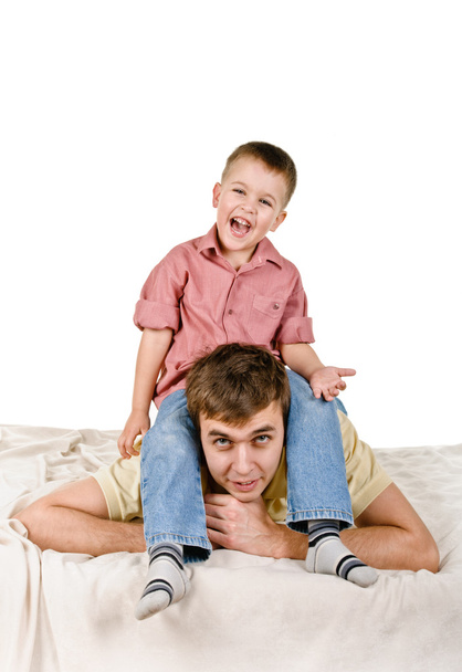 Šťastný otec a syn - Fotografie, Obrázek