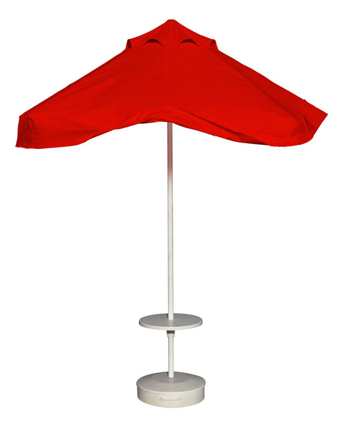 Plaj şemsiyesi - kırmızı - Fotoğraf, Görsel