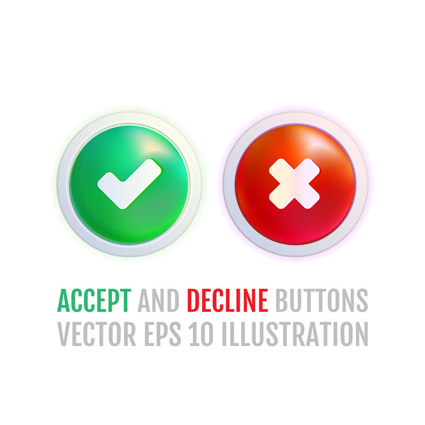 Set of colorful buttons - Vector, imagen