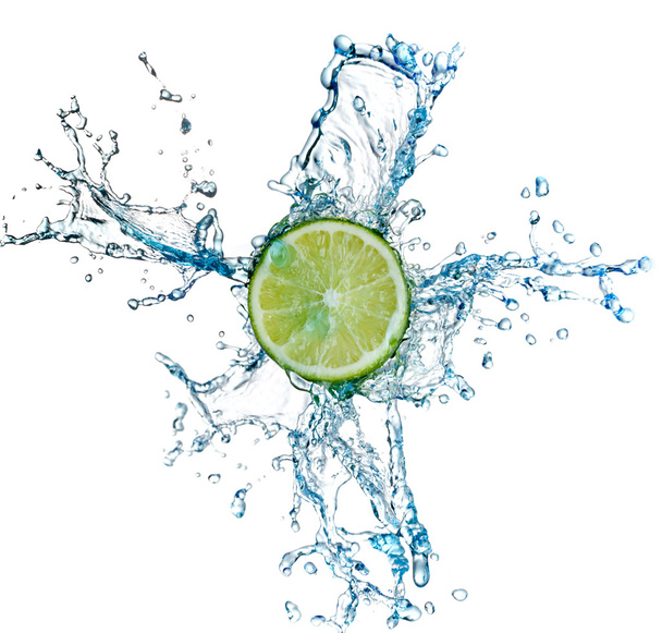 Lime and water splash - Foto, immagini