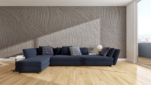 grande luxo moderno interiores luminosos quarto ilustração 3D render
 - Foto, Imagem