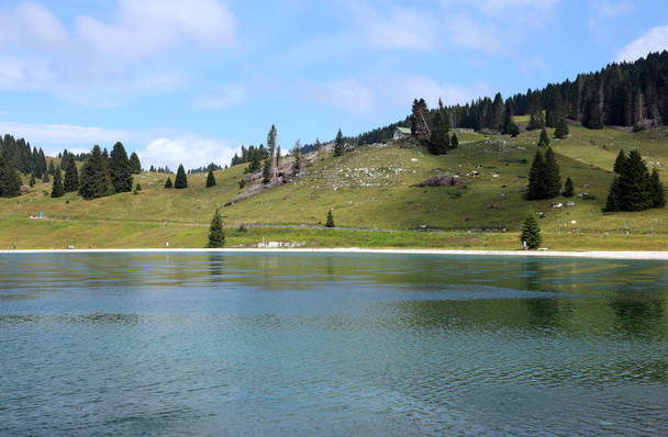 Little mountain lake called Lago Coe in Northern Italy - Zdjęcie, obraz