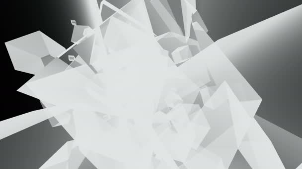 VJ Black and white Cubism Background - Footage, Video