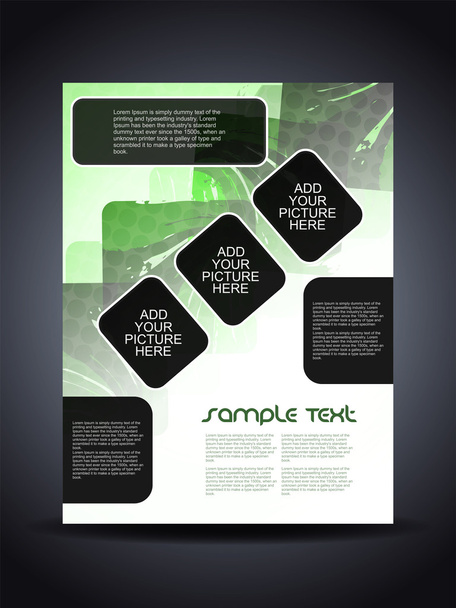 Presentation of creative flyer or cover design. - Vektori, kuva