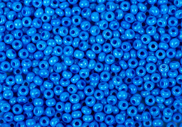 Scattered blue beads - Photo, Image