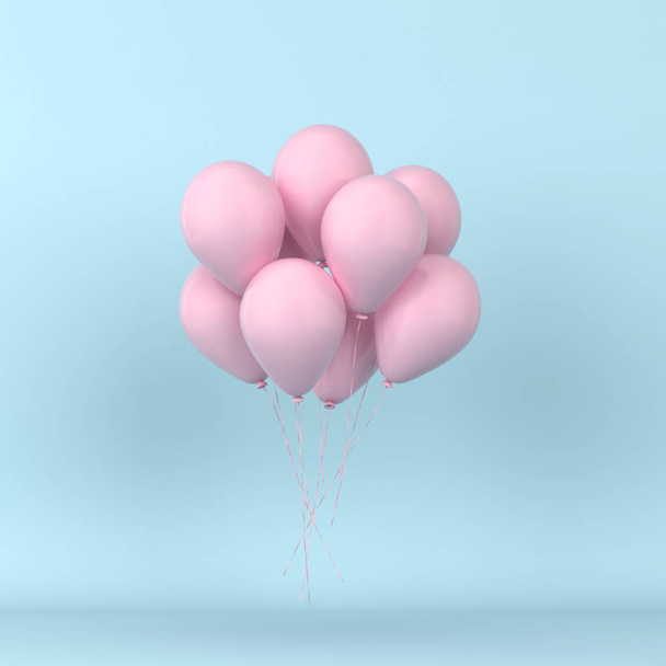 Bunch of colorful balloons floating - Foto, imagen