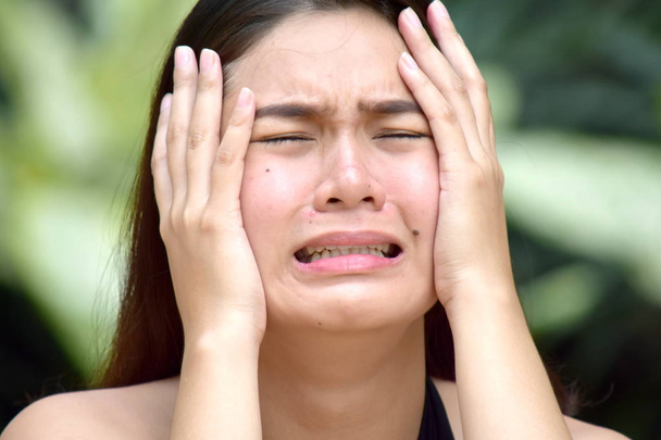 Youthful Filipina Adult Female Under Stress - Photo, Image