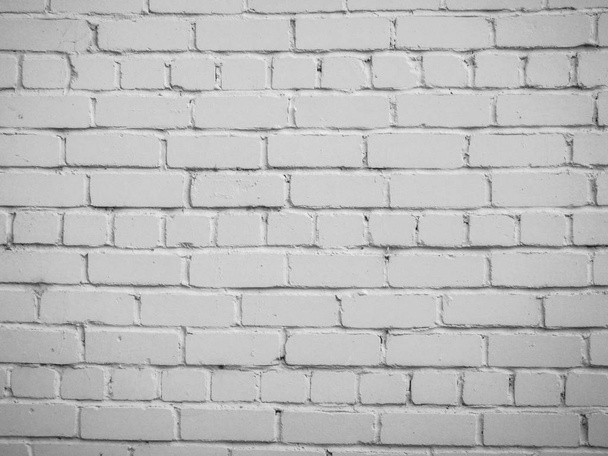 Texture of white brick wall - photo. Facade. Background. The element of architecture. - Фото, зображення