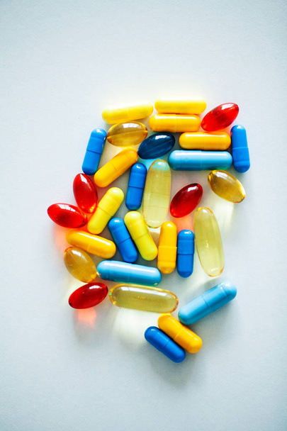 Orvosi potencia tabletták a szexuális egészség kapszula. - Fotó, kép