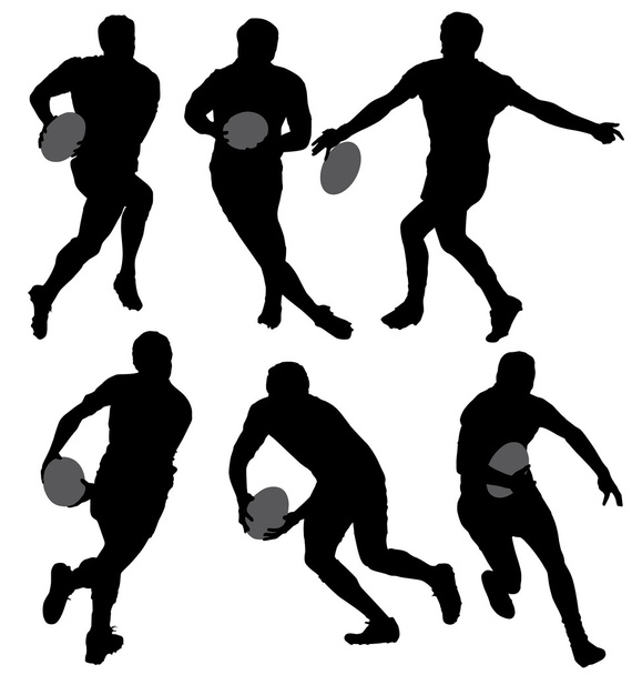 Rugby silueta - Vektor, obrázek