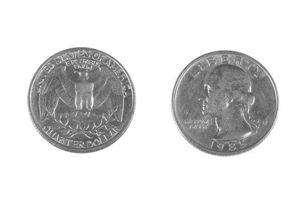 Quarter dollar - Photo, Image