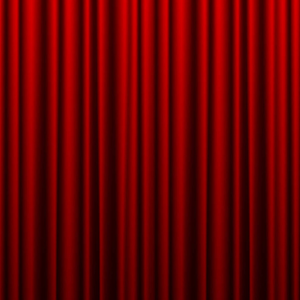 Красный театральный занавес. Фон для баннера или плаката. Вектор
  - Вектор,изображение