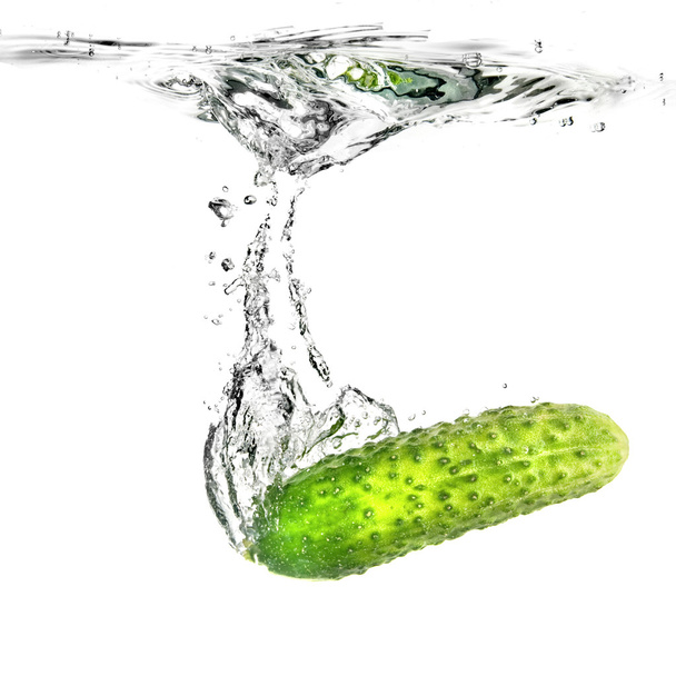 Green cucumber - Foto, imagen