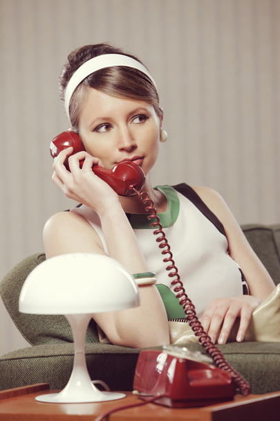 woman talking on the phone - 写真・画像