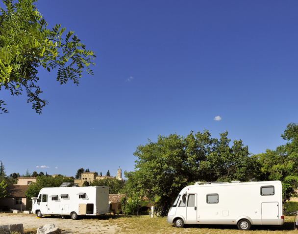mobilehomes στο camping - Φωτογραφία, εικόνα