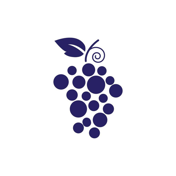 Дизайн векторной иконки винограда
 - Вектор,изображение