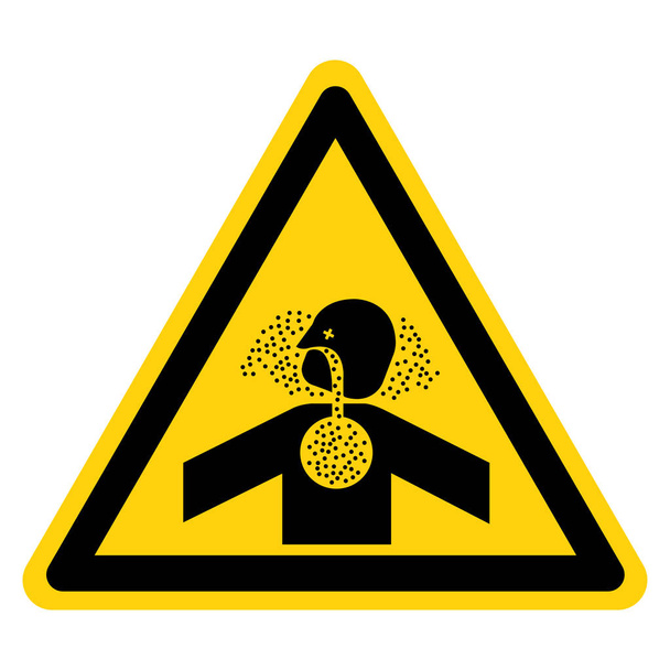 Toxic Gases Asphyxiation Symbol Sign, Vector Illustration, Isolate On White Background Label .EPS10   - Vecteur, image