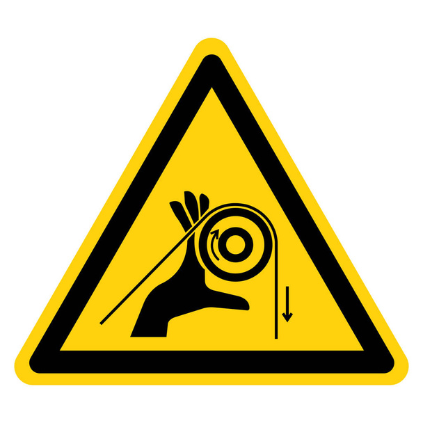 Hand Entanglement Rollers Symbol Sign, Vector Illustration, Isolate On White Background Label .EPS10   - Vecteur, image