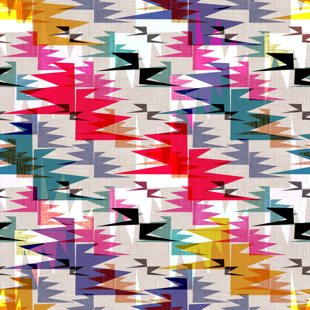 Seamless multi-color textured geometric pattern.  - Fotó, kép