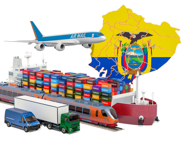 Expédition de fret et le transport de marchandises en Équateur
 - Photo, image