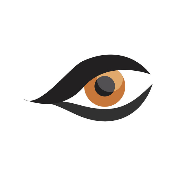 human eye isometric on white background - Vector, Image