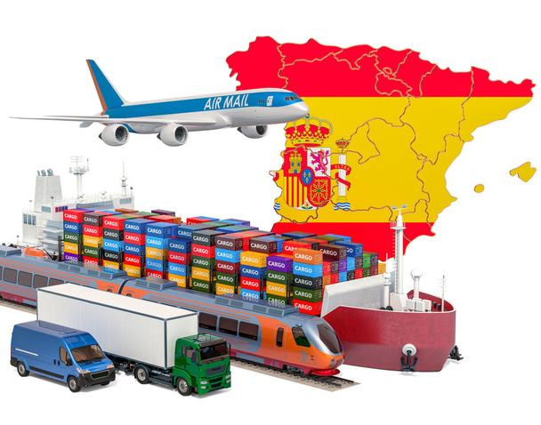 Transporte de carga y flete en España
 - Foto, Imagen