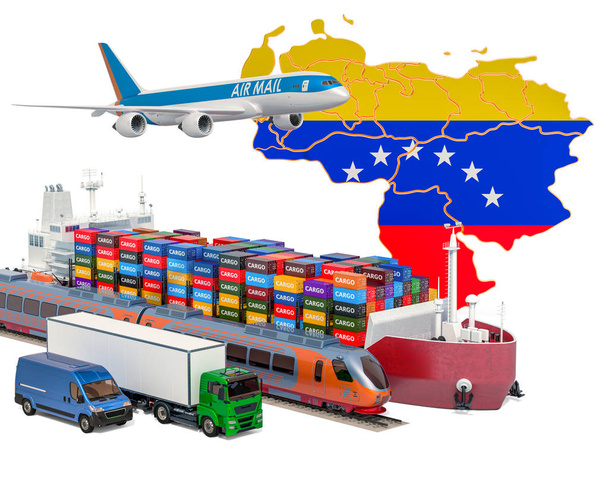 Cargo shipping and freight transportation in Venezuela - Photo, Image
