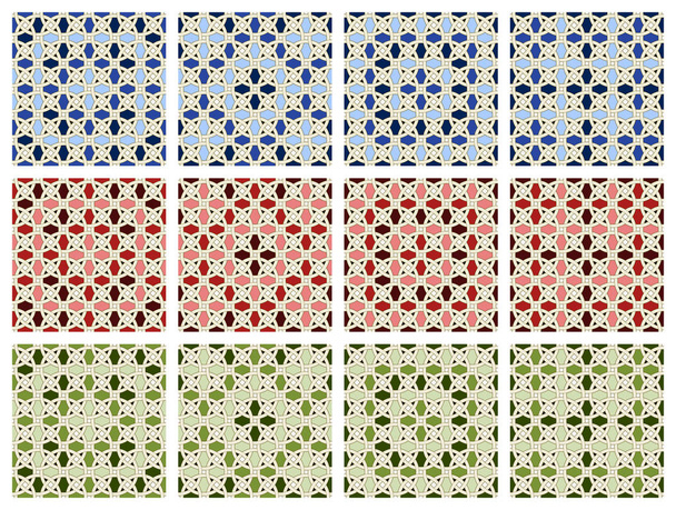 Arabische tegels naadloze patroon - Vector, afbeelding