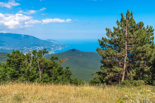Natural landscape on Mount Ah-Petri in Crimea - Fotografie, Obrázek