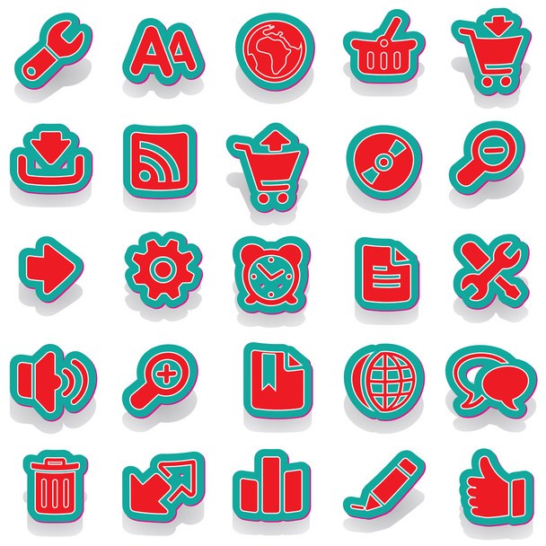 Sticker icon sticker label sticker vector sticker tag stickers set icon set icons icon collection - Vector, Image