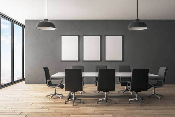 Contemporary meeting room with poster - Photo, Image