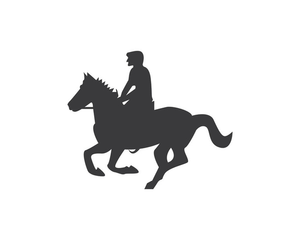 Icono de caballo e ilustración de vector de símbolo
 - Vector, Imagen