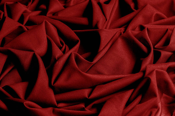 Getextureerde, achtergrond, patroon, rode doek. Elegante gebreide materi - Foto, afbeelding