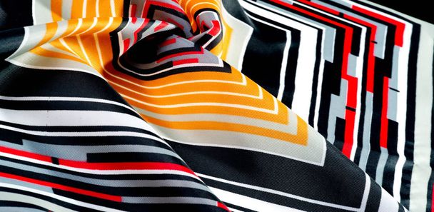 Patrón de textura. tela de seda en formas abstractas geométricas. Scree.
 - Foto, Imagen