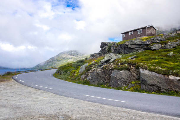 clouds over Gamle Strynefjellet mountain road in Norway - Fotografie, Obrázek