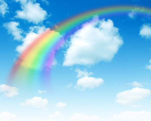 Яркая радуга
 - Фото, изображение