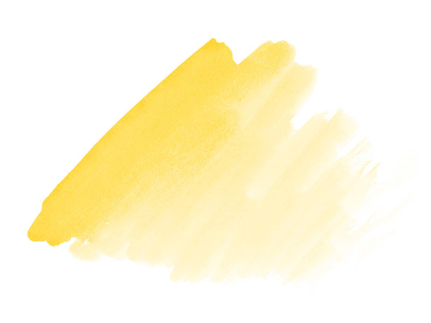 gelbe Aquarellfarbe färbt den Raum - Foto, Bild