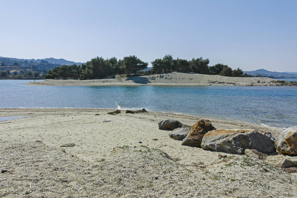 Lagoon Beach at Kassandra Peninsula, Chalkidiki, Greece - Photo, Image