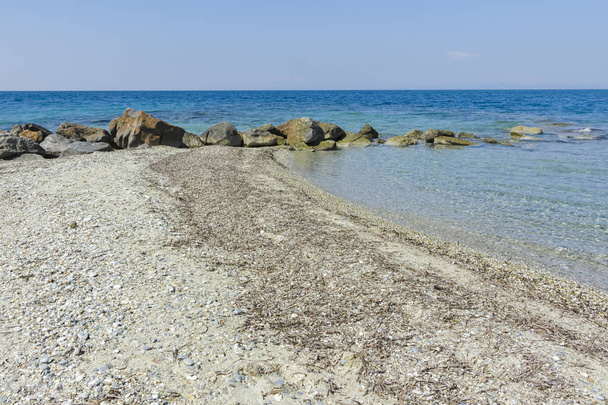 Lagoon Beach at Kassandra Peninsula, Chalkidiki, Greece - 写真・画像
