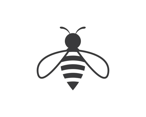 μέλι μέλισσα πρότυπο λογότυπο διάνυσμα εικονίδιο  - Διάνυσμα, εικόνα