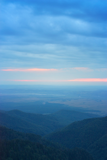 Blue hour in the Carpathians - Photo, Image