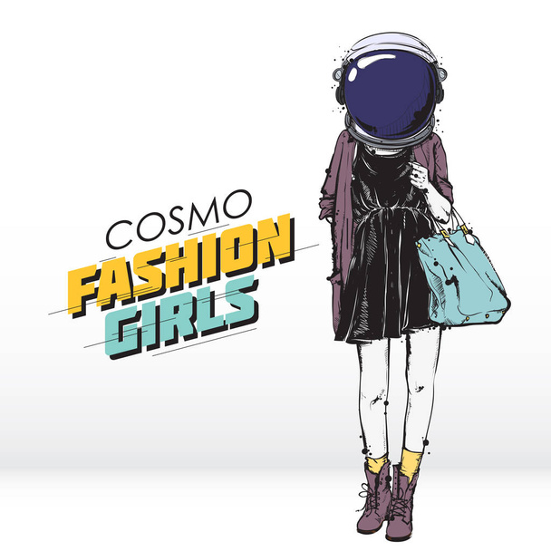 Cosmo fashion illustration. Vector collection. - Vector, Image