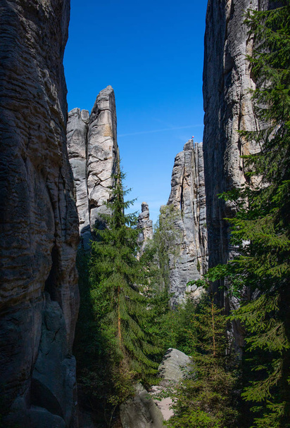 prachovske skaly - Böhmisches Paradies (cesky raj), einzigartige Felsen in der Tschechischen Republik  - Foto, Bild