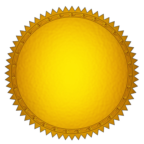 Selo dourado
 - Foto, Imagem