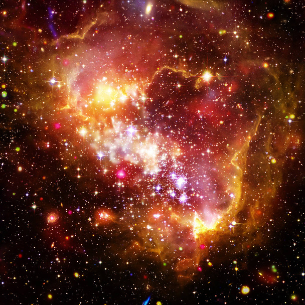 Melkweg en licht. De elementen van deze afbeelding ingericht door NASA. - Foto, afbeelding