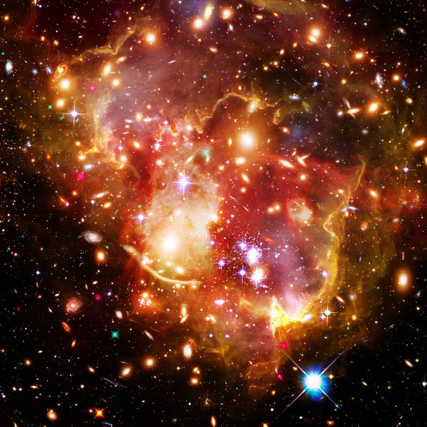 Galaxie a světlo. Prvky této image, které poskytl NASA. - Fotografie, Obrázek
