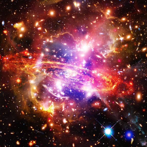 Галактика и звезды. Элементы этого изображения предоставлены НАСА
. - Фото, изображение