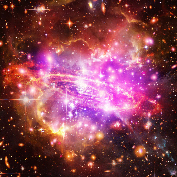 Galaksi ja tähdet. Elementit tämän kuvan kalustettu NASA
. - Valokuva, kuva