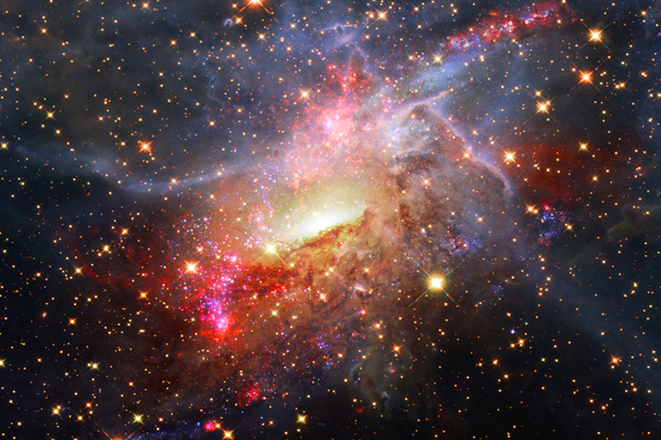 Amazing galaxy. Stars, nebula and gas. The elements of this imag - Photo, Image