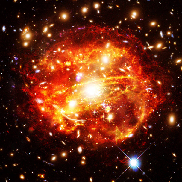 Galaxisok. Elemeit a kép által szolgáltatott NASA. - Fotó, kép